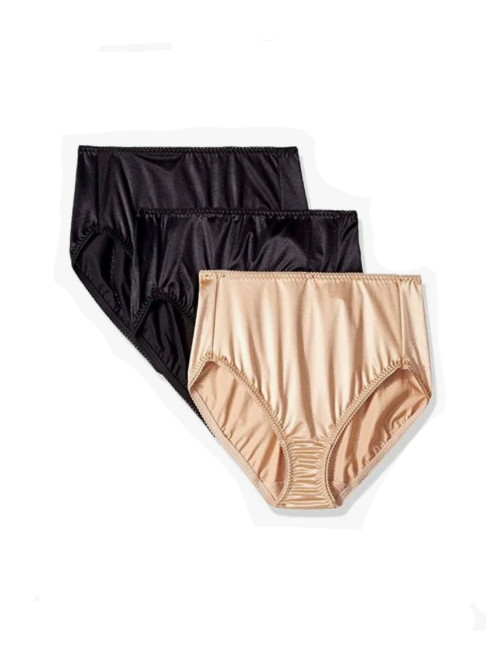 3 Pack of Satin Briefs Panties Underwear 4X, 5X